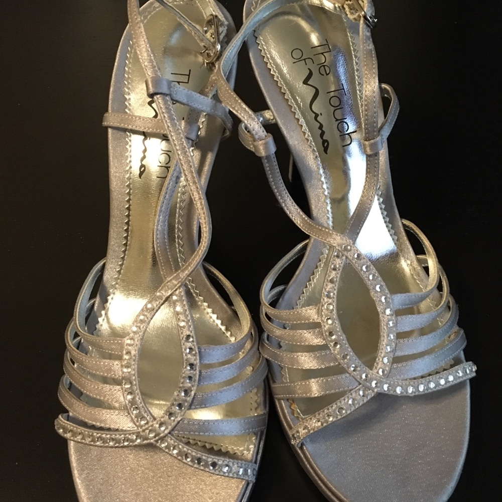 Nina silver heels